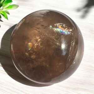 Smoky Quartz Crystal Sphere Marble